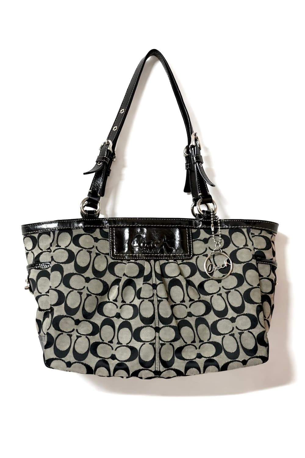 코치 시그니처 자카드 숄더백 블랙 토트백 상품이미지2