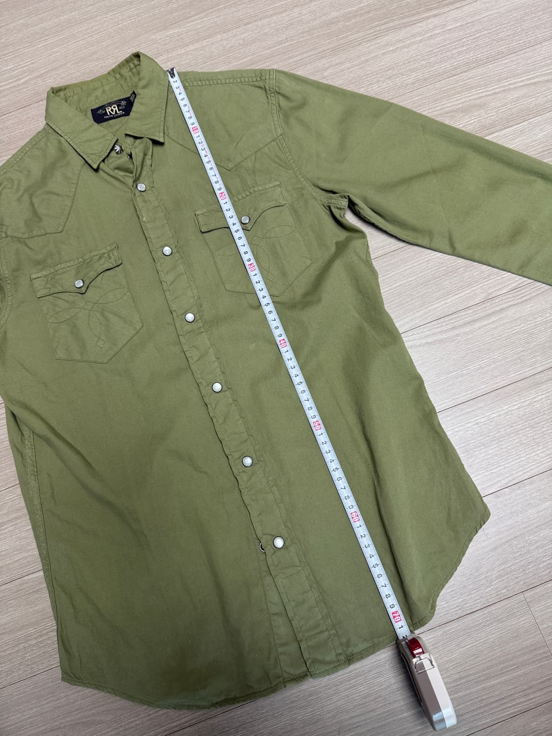 rrl 더블알엘 웨스턴 셔츠 그린 s 상품이미지8