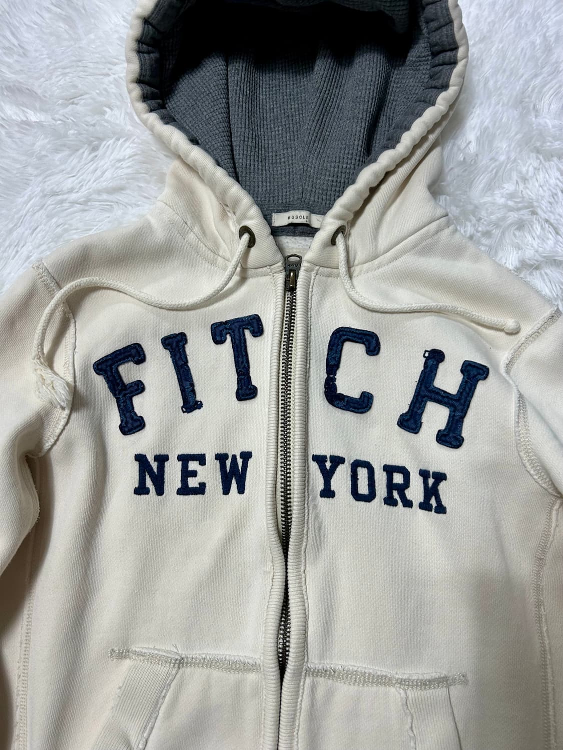 Abercrombie out stitch hoodie zip-up 상품이미지2
