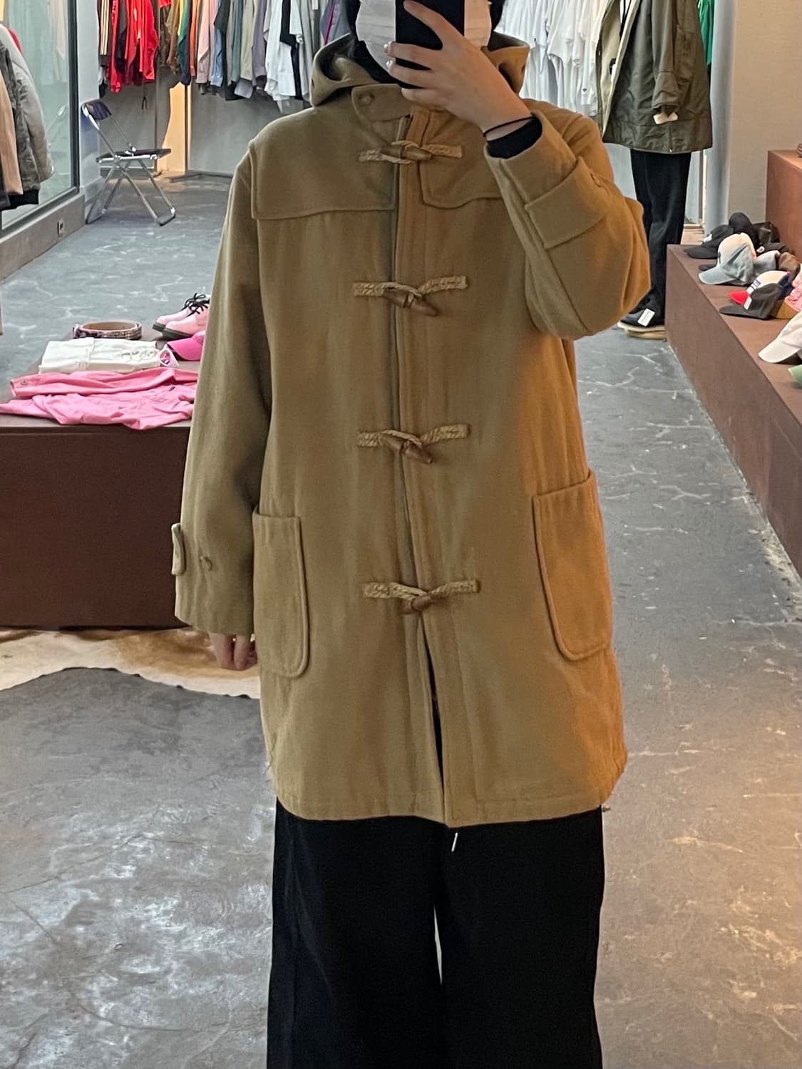 폴로 랄프로렌 베이지 울 혼방 더플 코트 H1947 상품이미지1