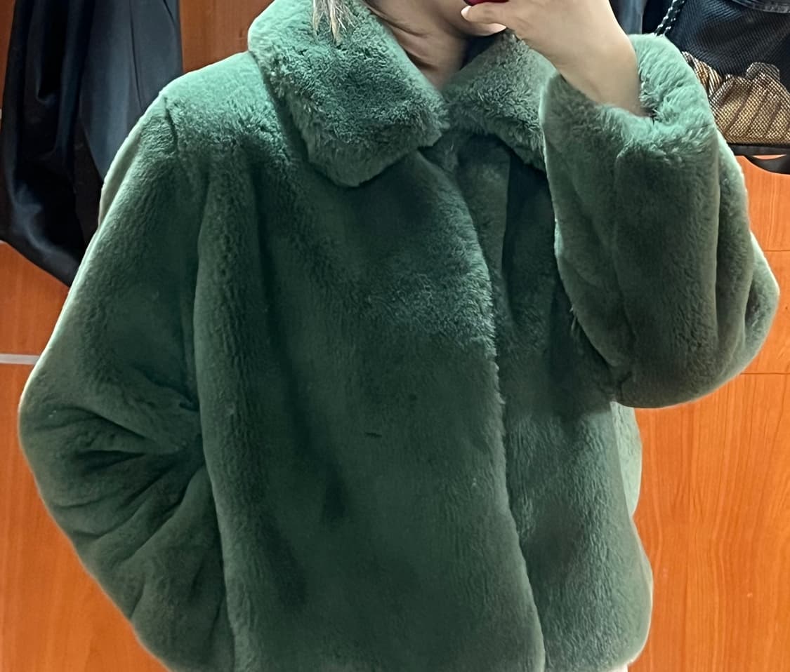 루루서울 그린 퍼자켓 상품이미지6