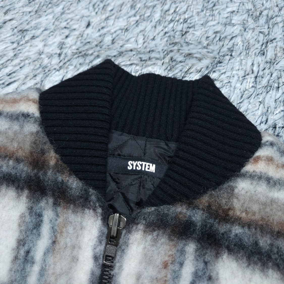 시스템옴므)100 모혼방 나일론 블루종점퍼 / 왕눈이샵 상품이미지7