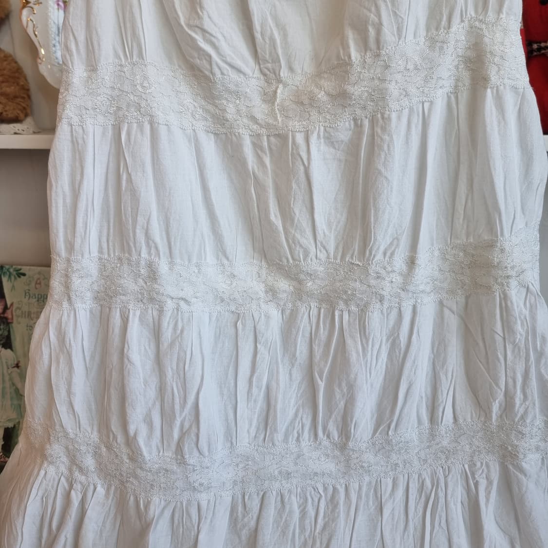 LIZ LISA(리즈리사) 고전 화이트 레이스 캐미솔 원피스 상품이미지3