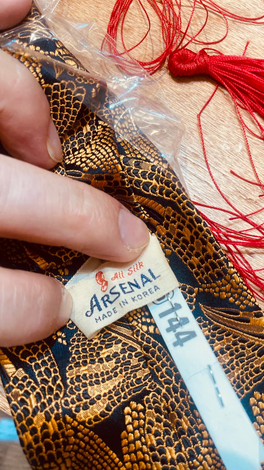 [VINTAGE] ARSENAL 100% Pure Silk Orienta 상품이미지6