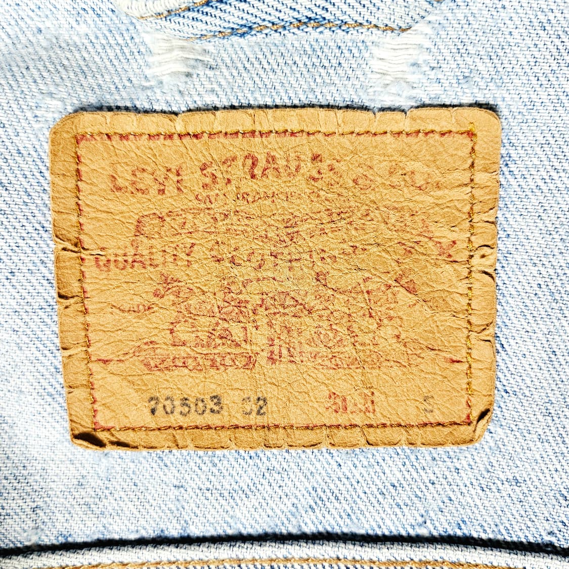 [S(100)][리바이스]90's 디스트로이드 트러커 3세대 데님 자켓 상품이미지6