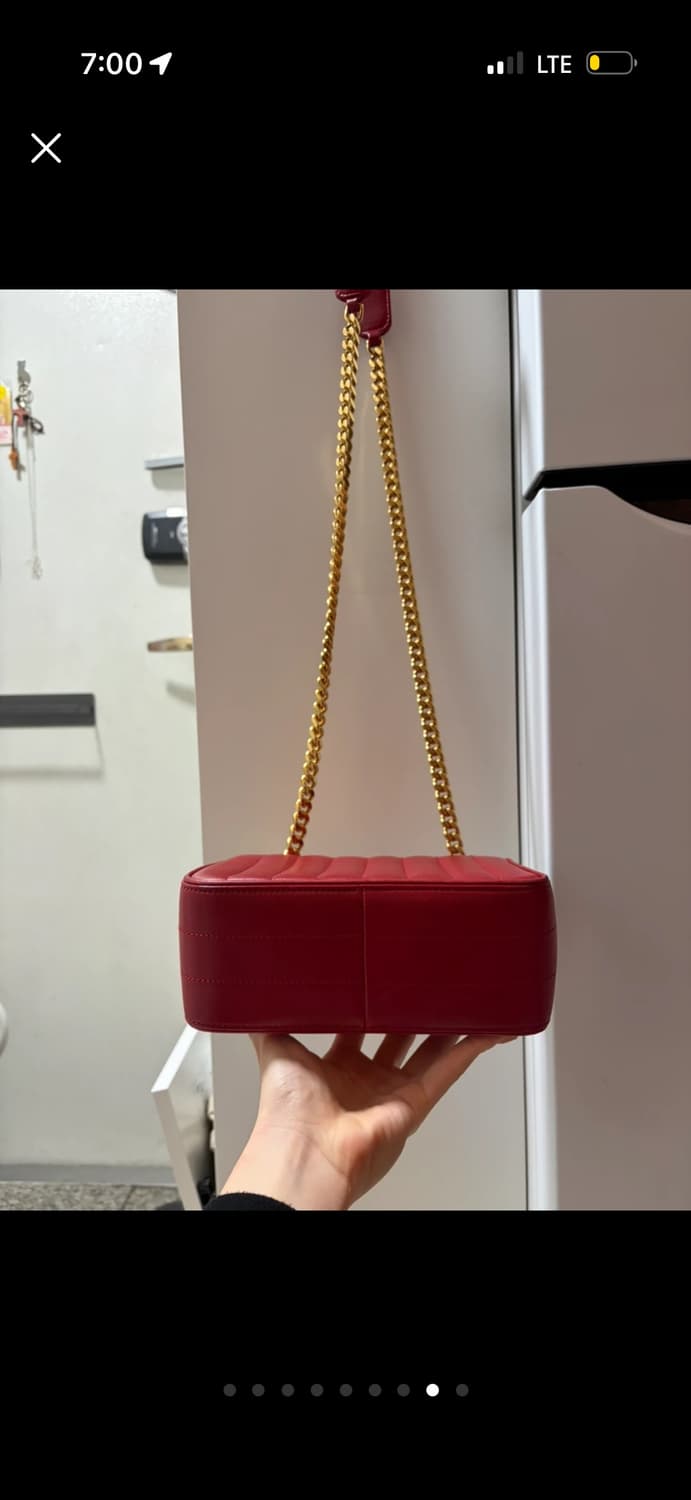 생로랑 레드 금장 체인 비키백 상품이미지7