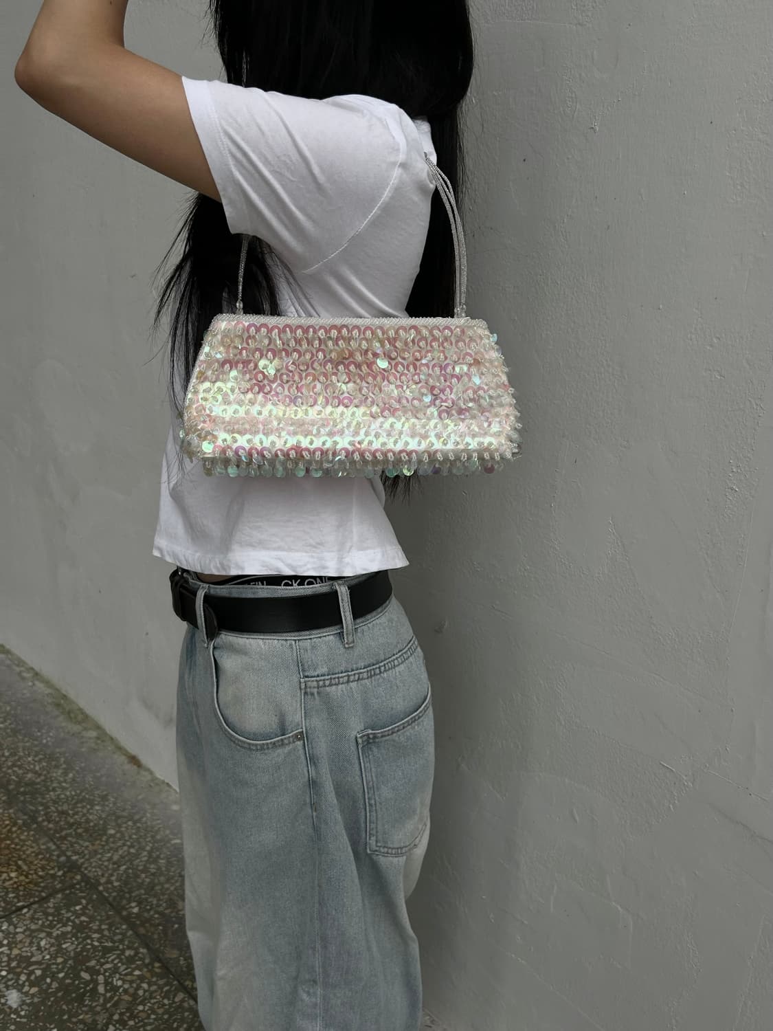 빈티지 스팽글 미니백 상품이미지3