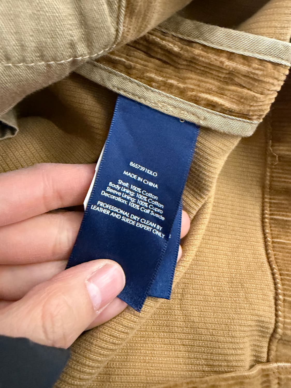 Polo Ralph Lauren corduroy jacket 46 NWT 상품이미지8