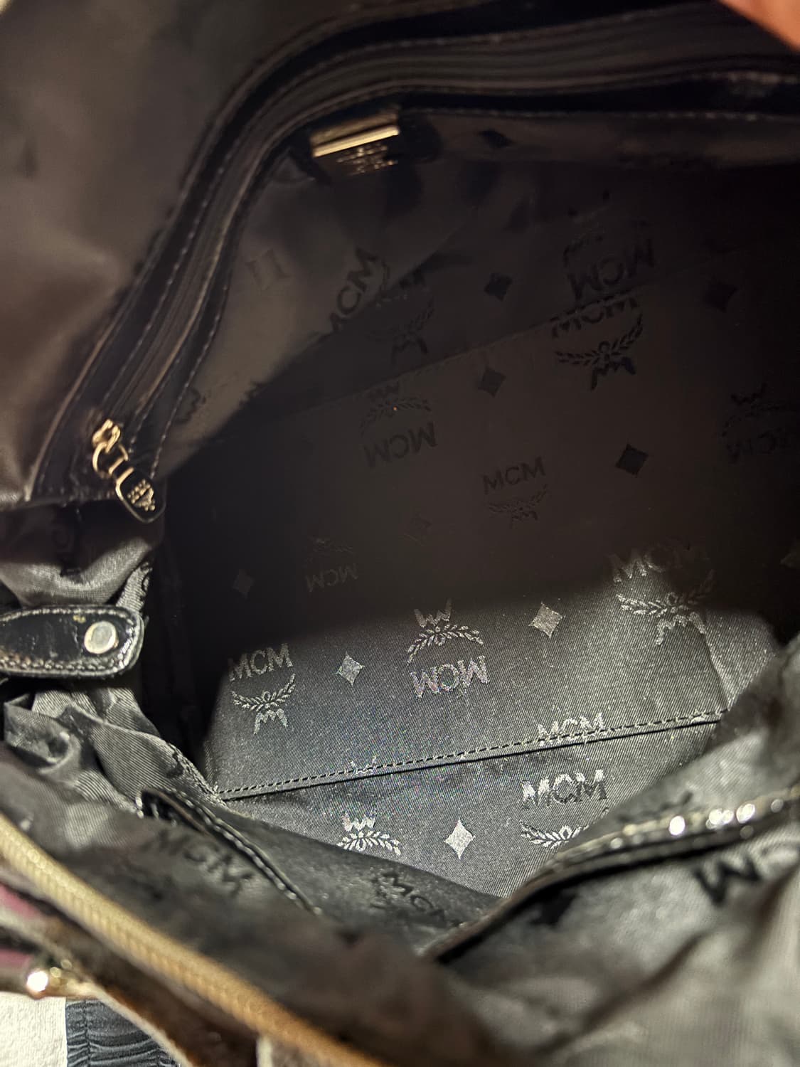 vintage mcm leather boston bag 상품이미지3