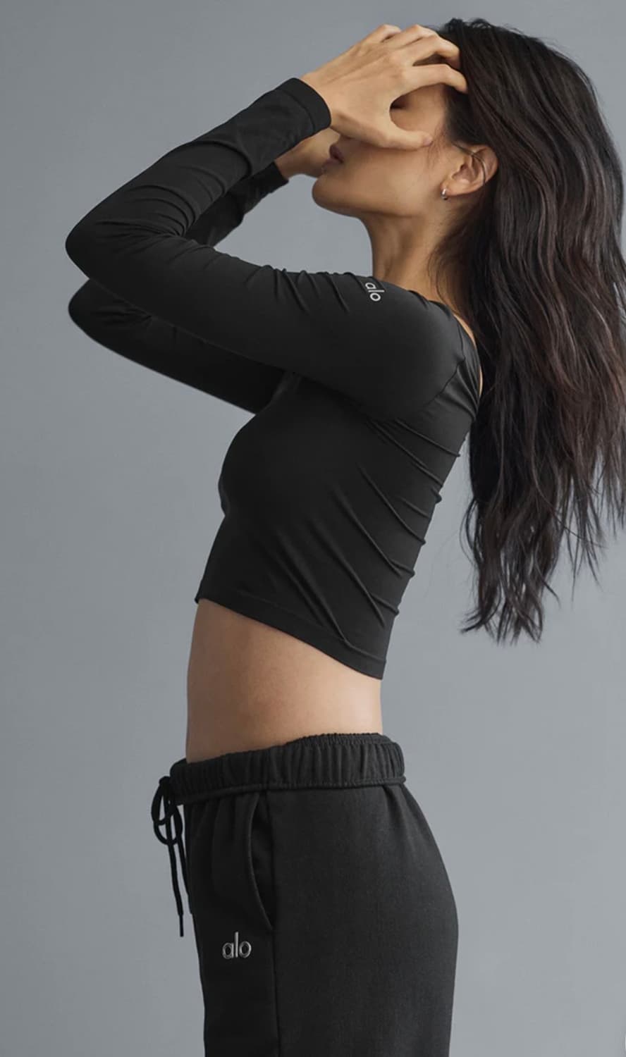 알로 Asymmetric Sheer Glow Long Sleeve 상품이미지2