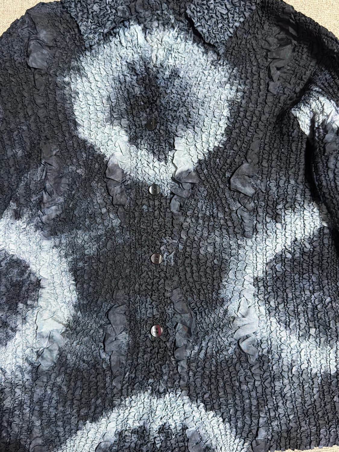 플리츠 주름 블라우스 셔츠 에스닉 보헤미안 보호시크 상품이미지2