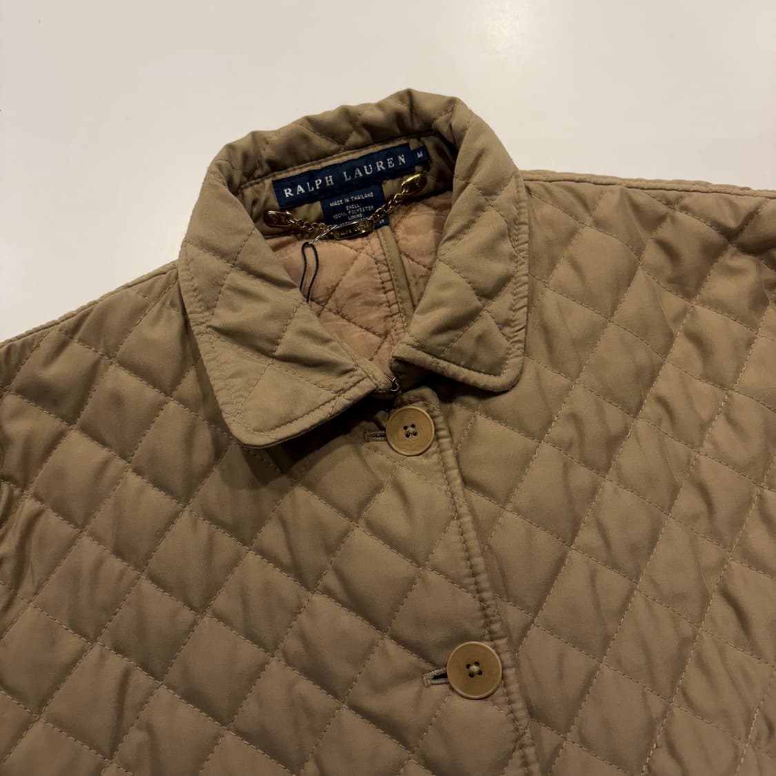 [M] 폴로 랄프로렌 퀼팅 자켓 베이지 C983 상품이미지3