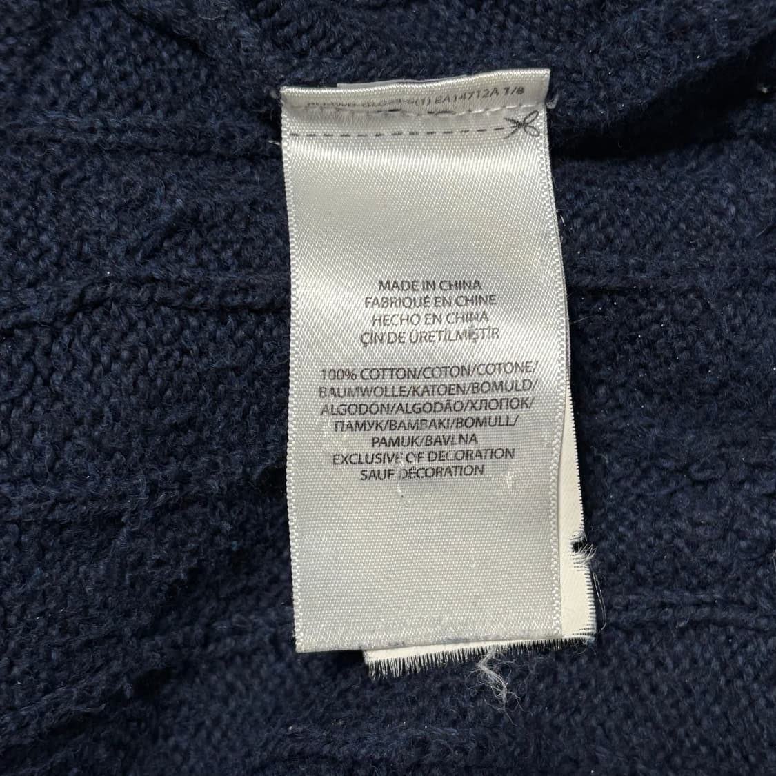 S 폴로랄프로렌 네이비 케이블 니트 상품이미지5