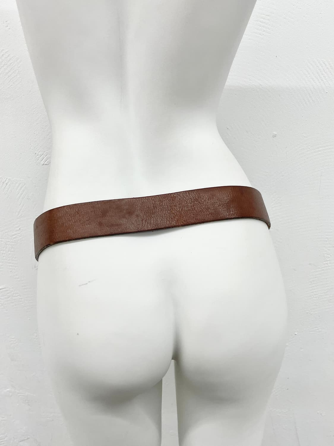 리얼레더 브라운 버클 벨트 상품이미지4