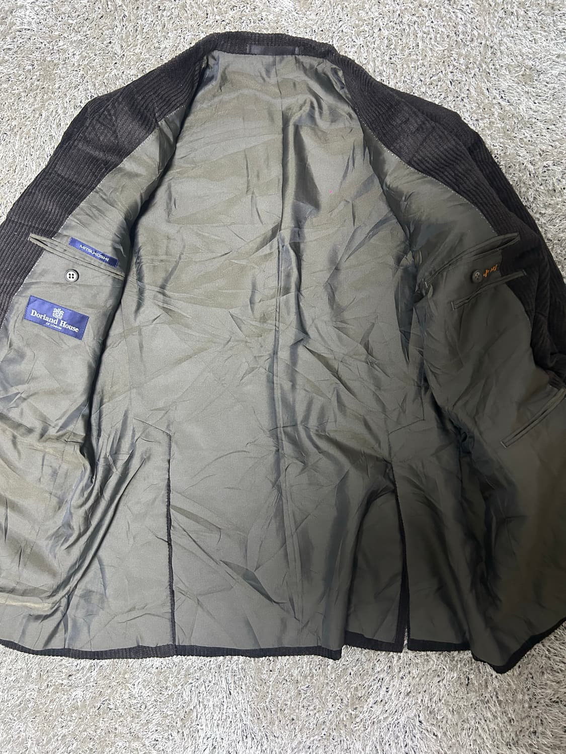 일제 코듀로이 블레이저 사이즈 105~110 상품이미지4