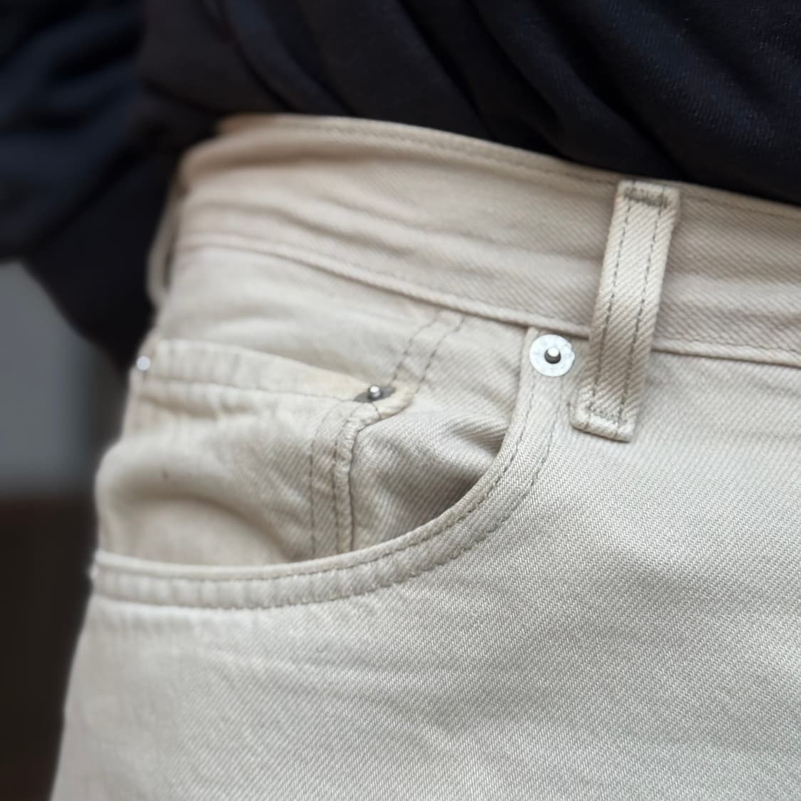 00‘s 리바이스 크림 데님 팬츠 32 상품이미지10