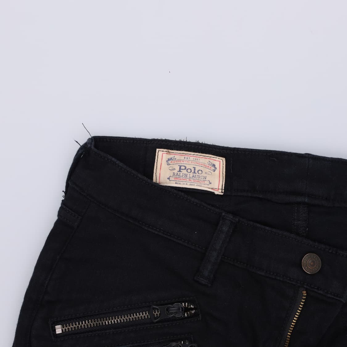 27 폴로 여성 블랙 일자데님 0430H 상품이미지4