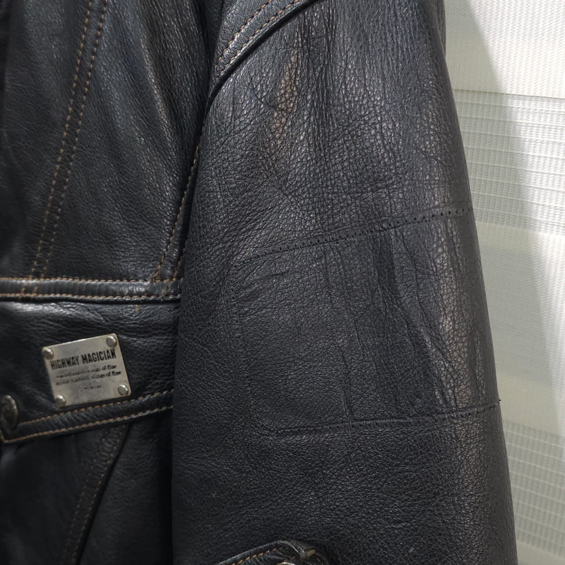 빈티지 YELLOW CORN 레더자켓- M 상품이미지5