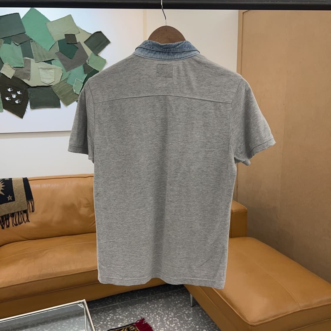 디젤 데님 카라 캐주얼 반팔카라티 90 C04317  상품이미지2