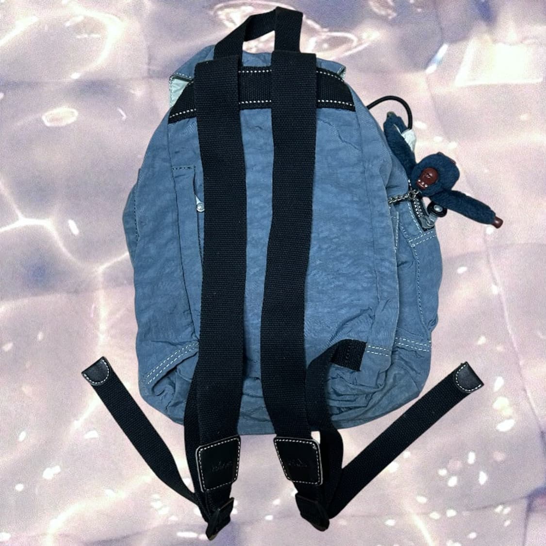 키플링 복조리 백팩 가방 데님 블루 y2k 고릴라 상품이미지3
