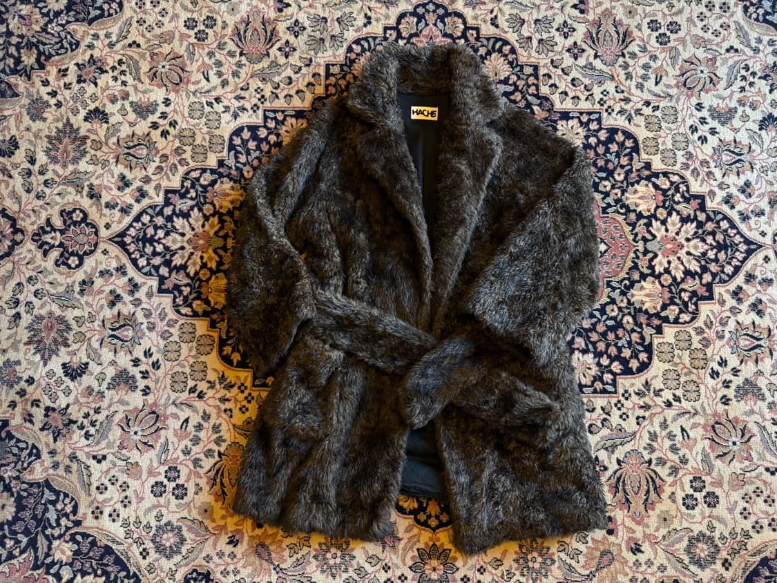 HACHE 아카이브 레더 시어링 코트 55~66 상품이미지1