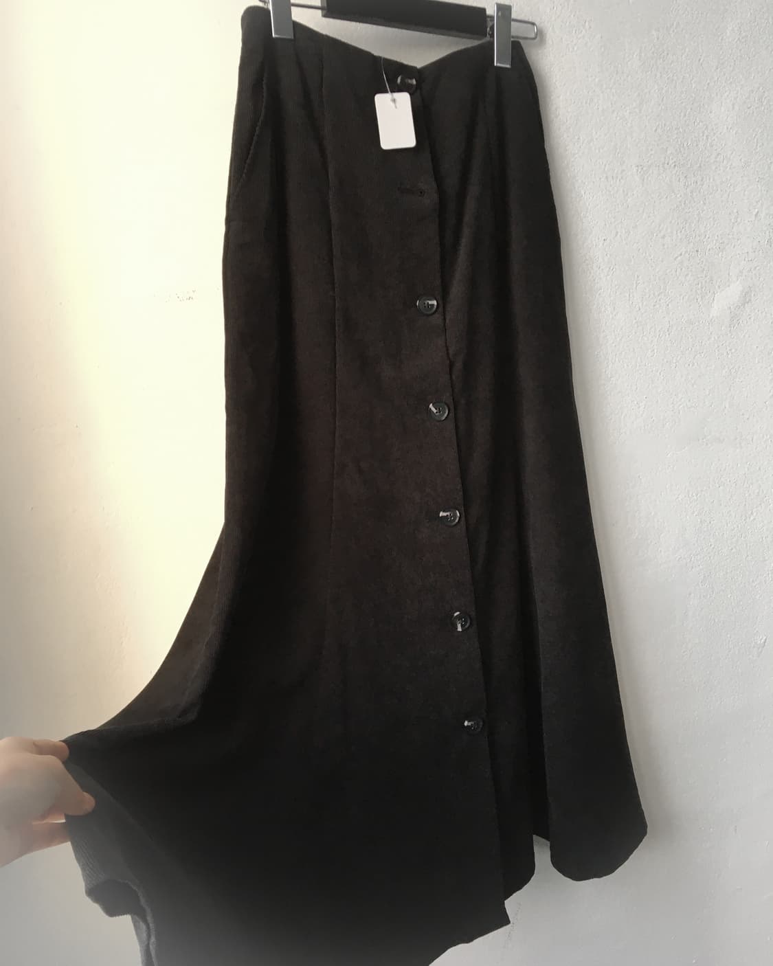 Button up corduroy long skirt 상품이미지3