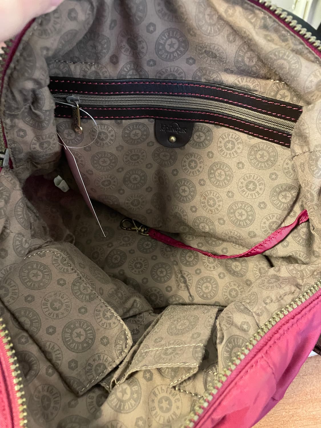 키플링 버건디 미들 보스턴백[무배] 상품이미지4