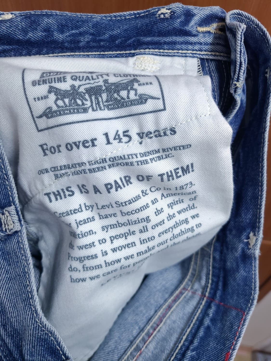 리바이스 505 레드탭 연청 상품이미지6