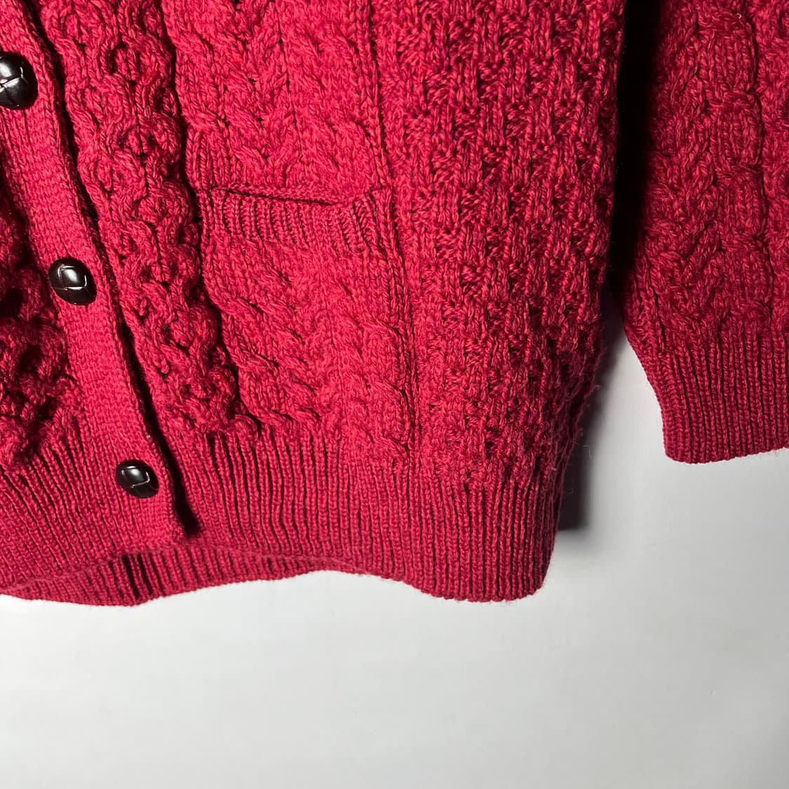 [Aran Woollen Mills] 아란 케이블 울 가디건 상품이미지3