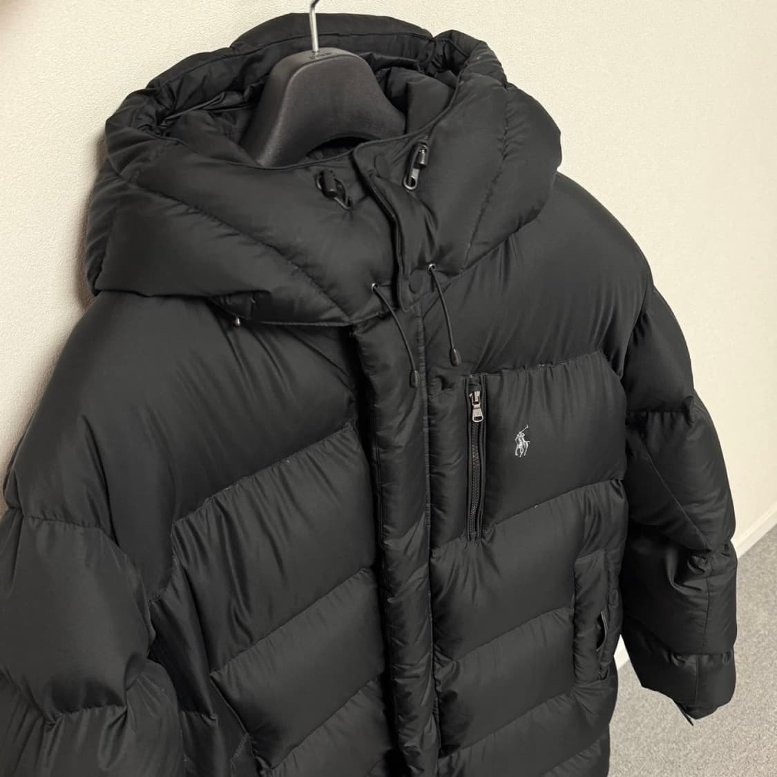 거의 새상품) 매장 구매) 폴로 립스탑 다운 롱패딩 상품이미지2