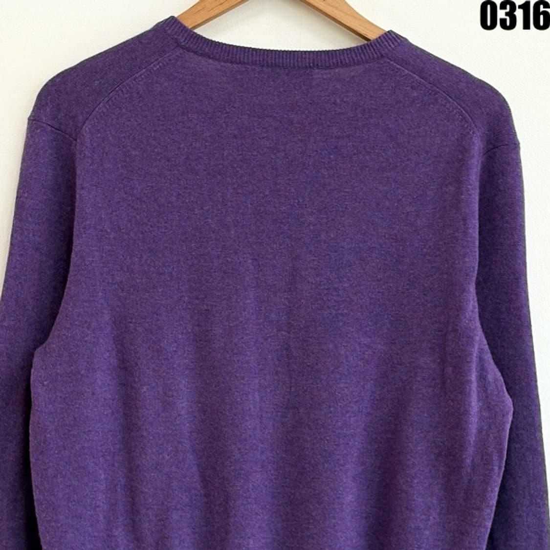 폴로 랄프로렌 메리노 울 브이넥 니트 M 0316  상품이미지10