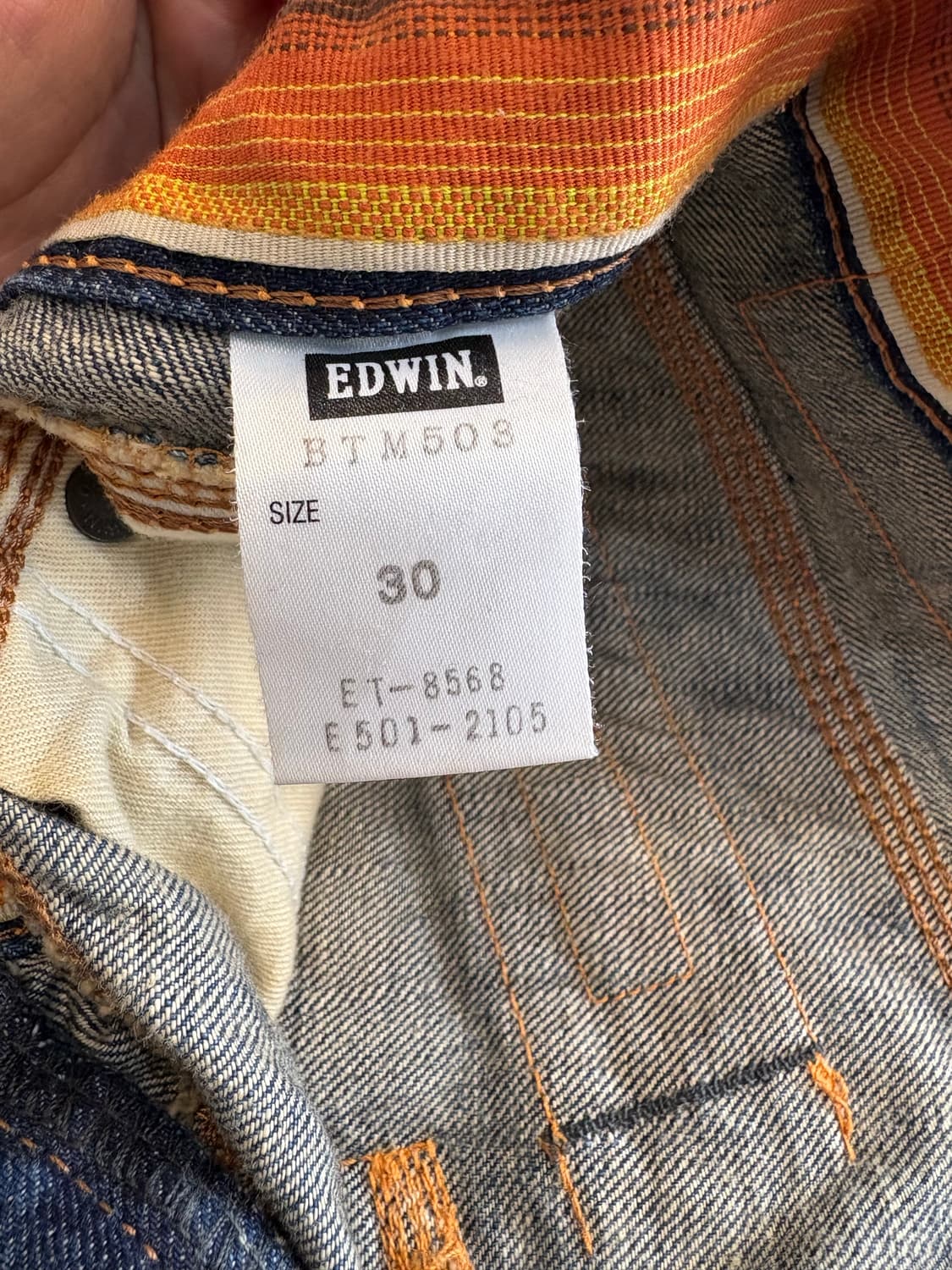 Edwin BLUE TRIP 503 워싱 데님 상품이미지5
