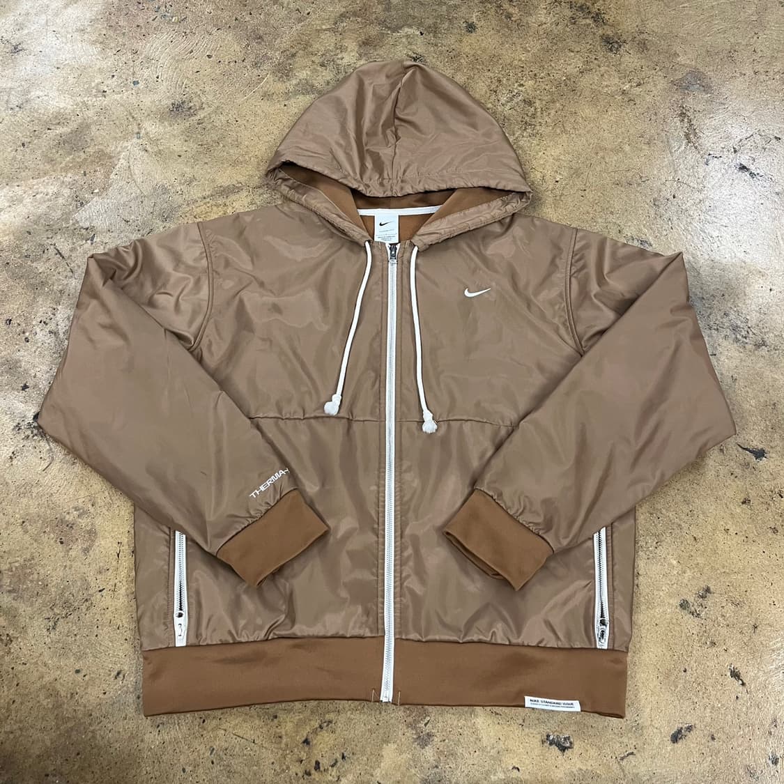 [정품/L] 나이키 Therma-FIT 브라운 후드 바람막이 b16 상품이미지2