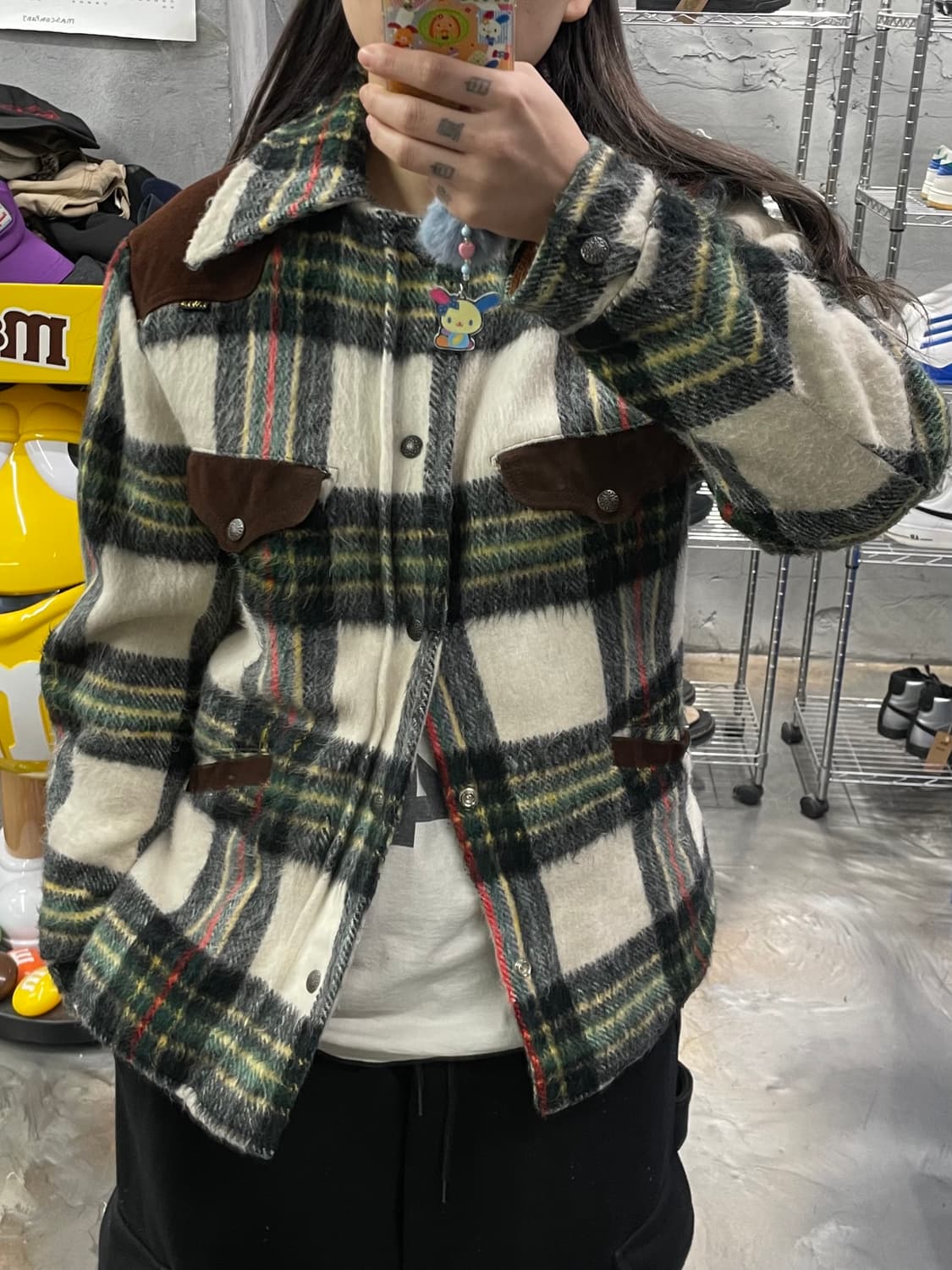 빈티지 럼버잭 퍼 셔츠 자켓 상품이미지10