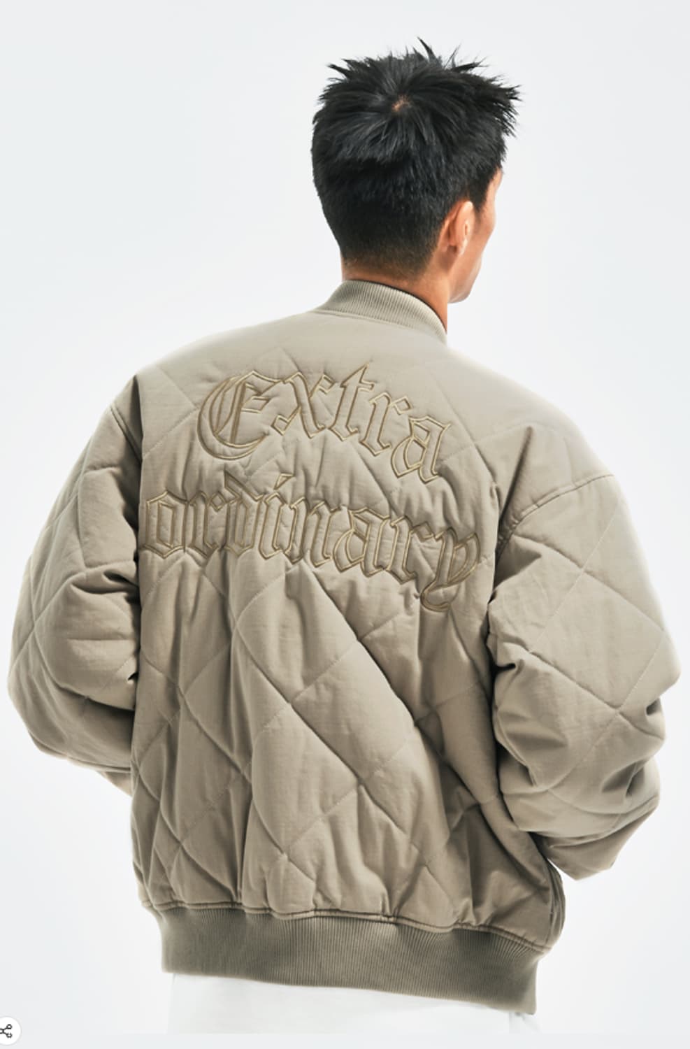 엑스트라오디너리 퀼팅 자켓 점퍼 깔깔이 베이지 카키 상품이미지4