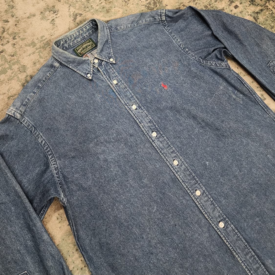 80s 제작 RRL전신 POLO COUNTRY 데님셔츠 상품이미지2