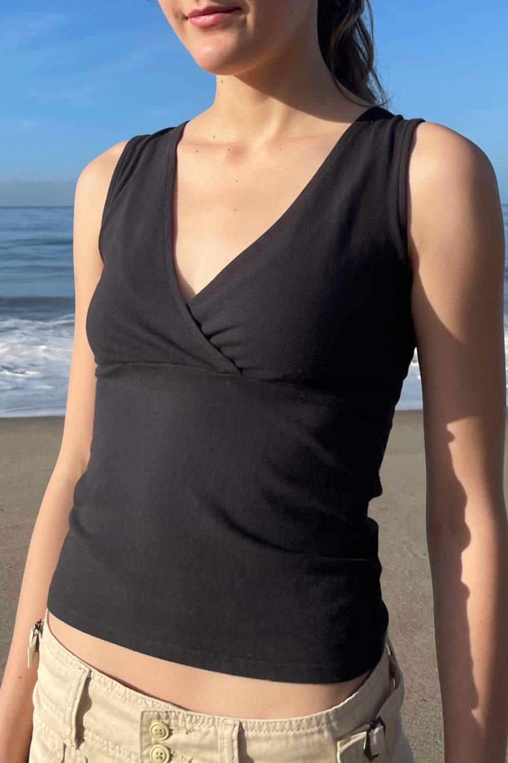 브랜디멜빌 브이넥 민소매 나시 탱크탑 상품이미지3