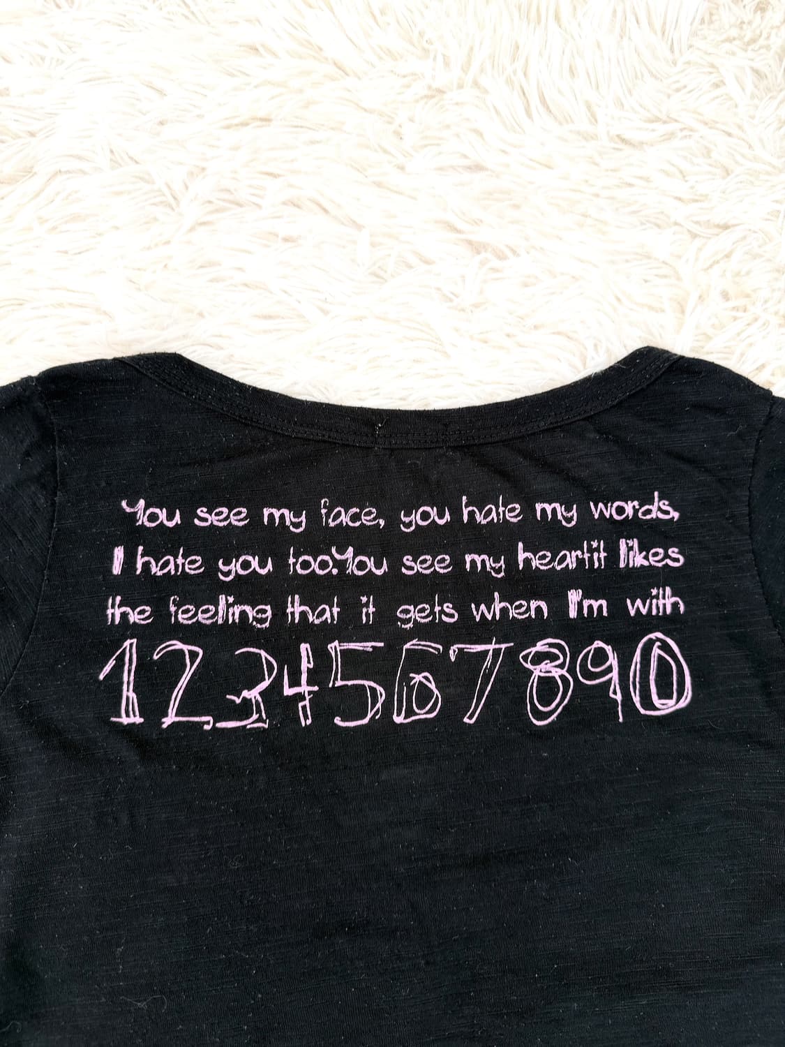 스크립트프린트핑크버튼탑 상품이미지4