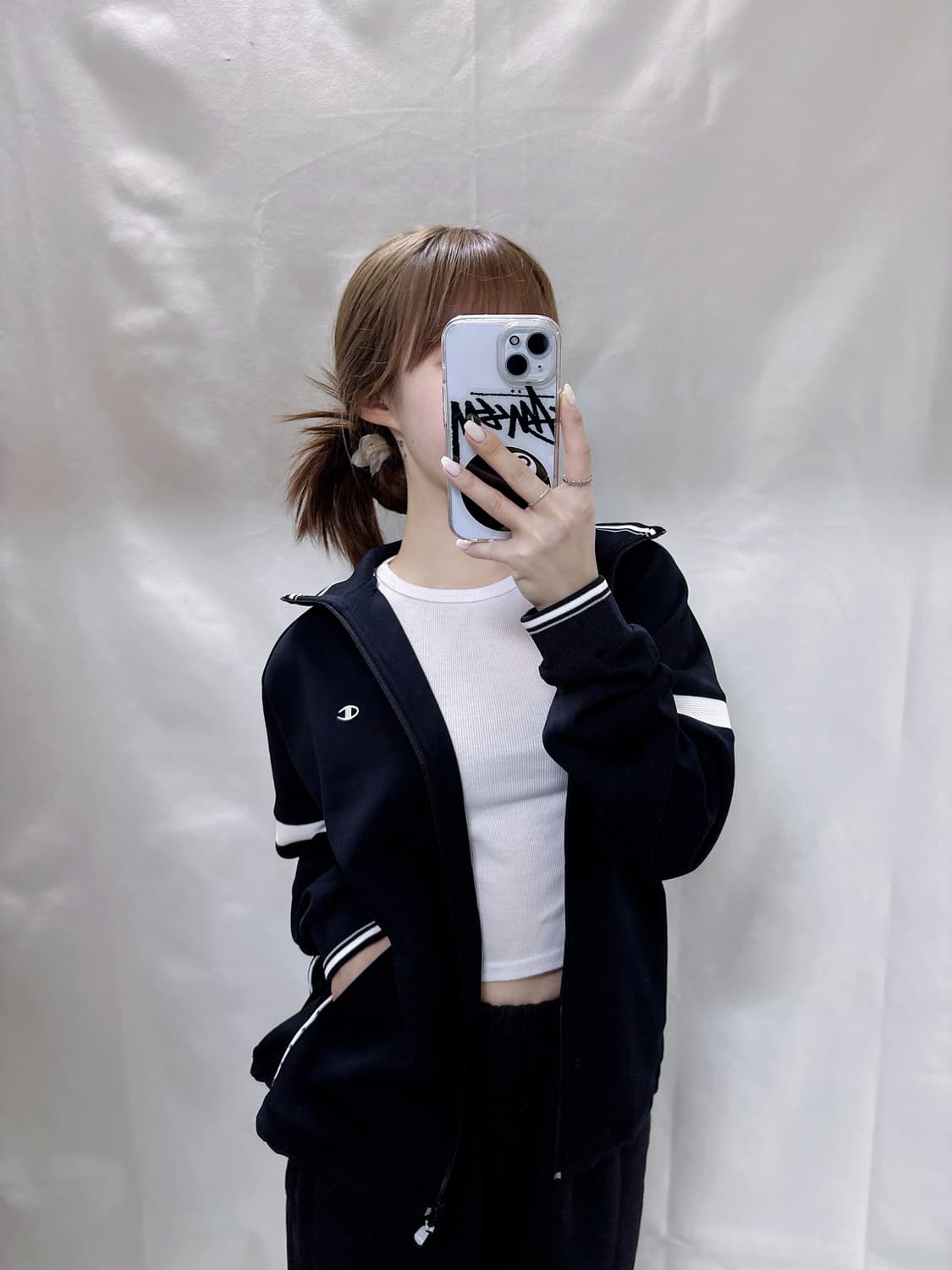 챔피온 JAPAN 블랙 트랙탑  상품이미지1