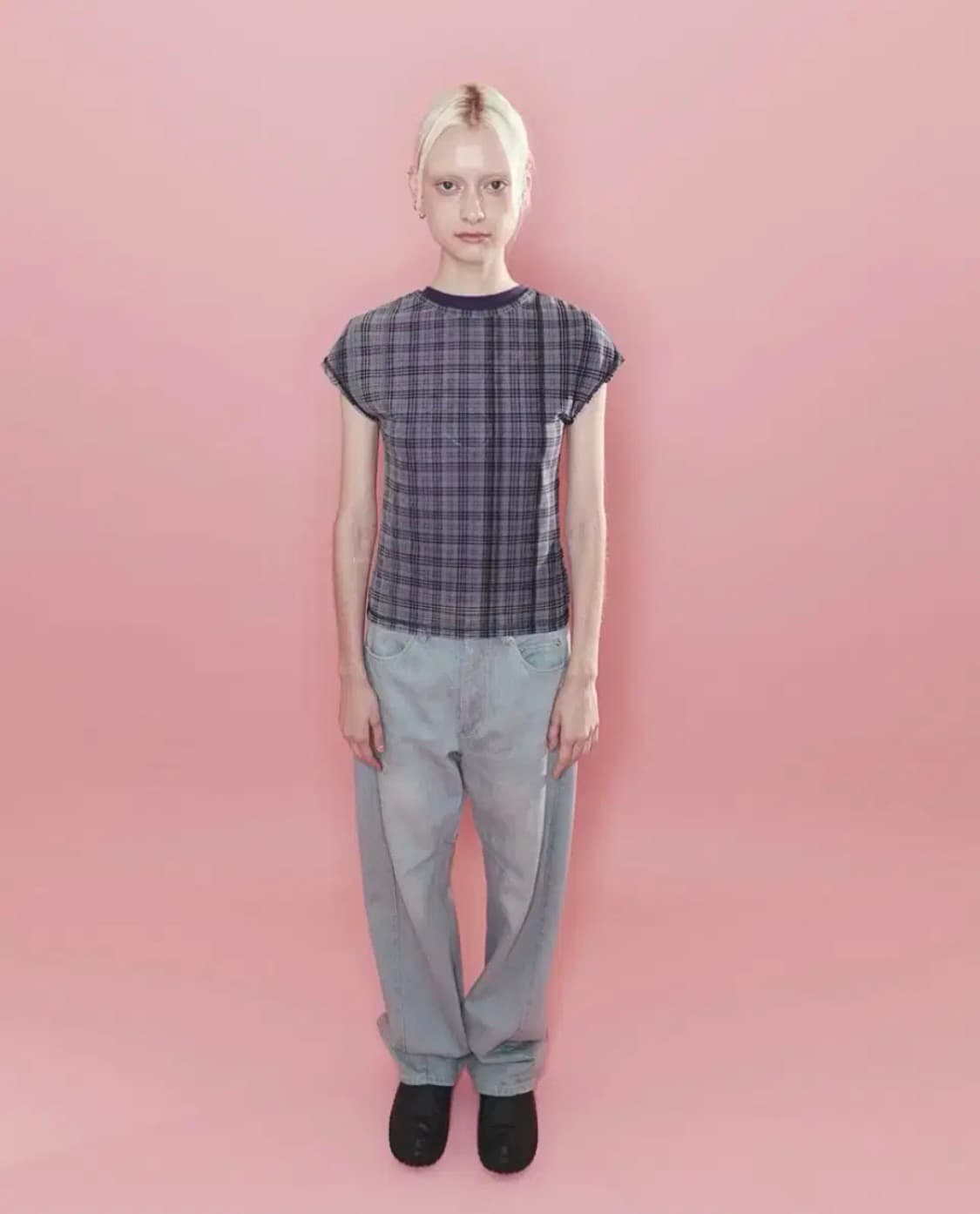 오들리워크샵 Wide Jeans, Debris 상품이미지2