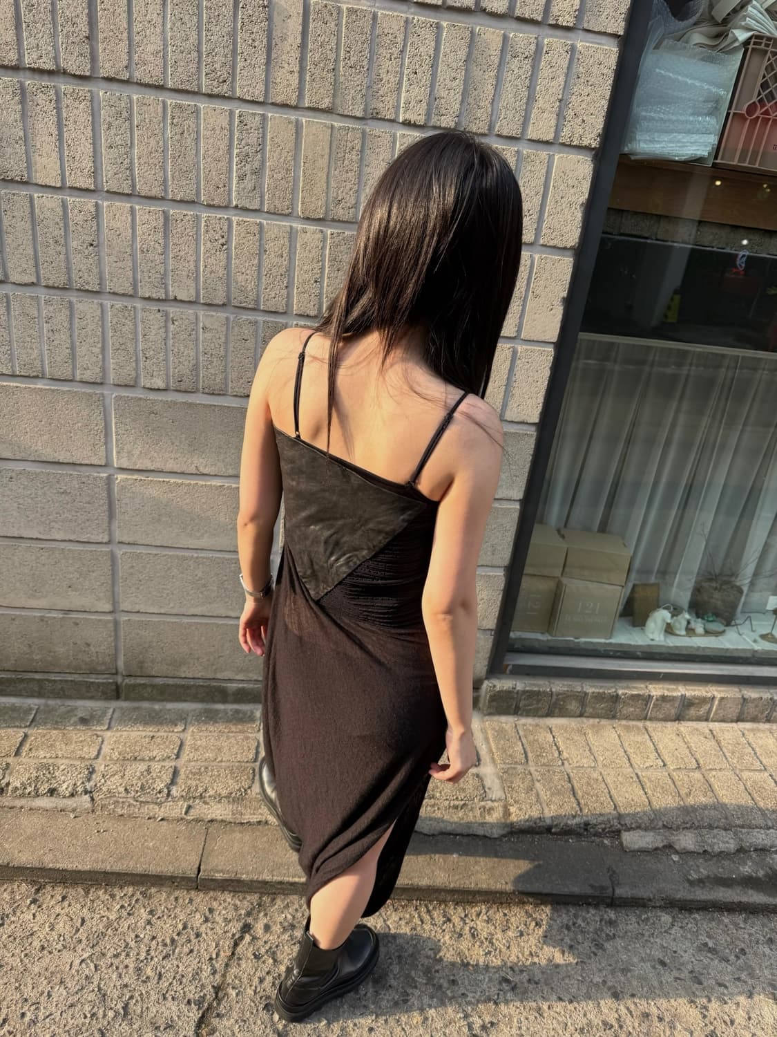 릭 오웬스 투웨이 레더 캐시미어 원피스&스커트 팬츠 상품이미지2