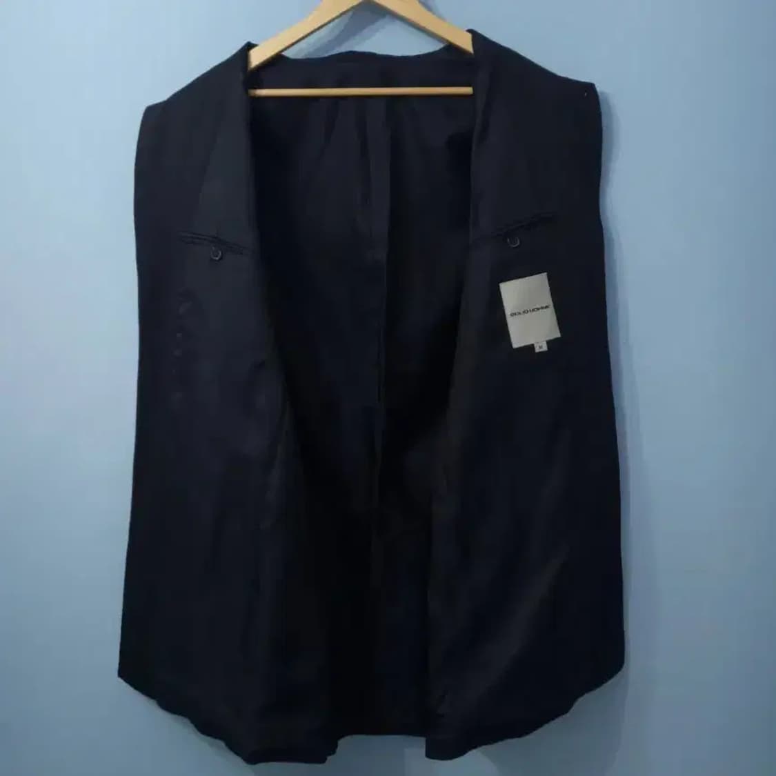 솔리드옴므 남성 블랙 코트 105 상품이미지8