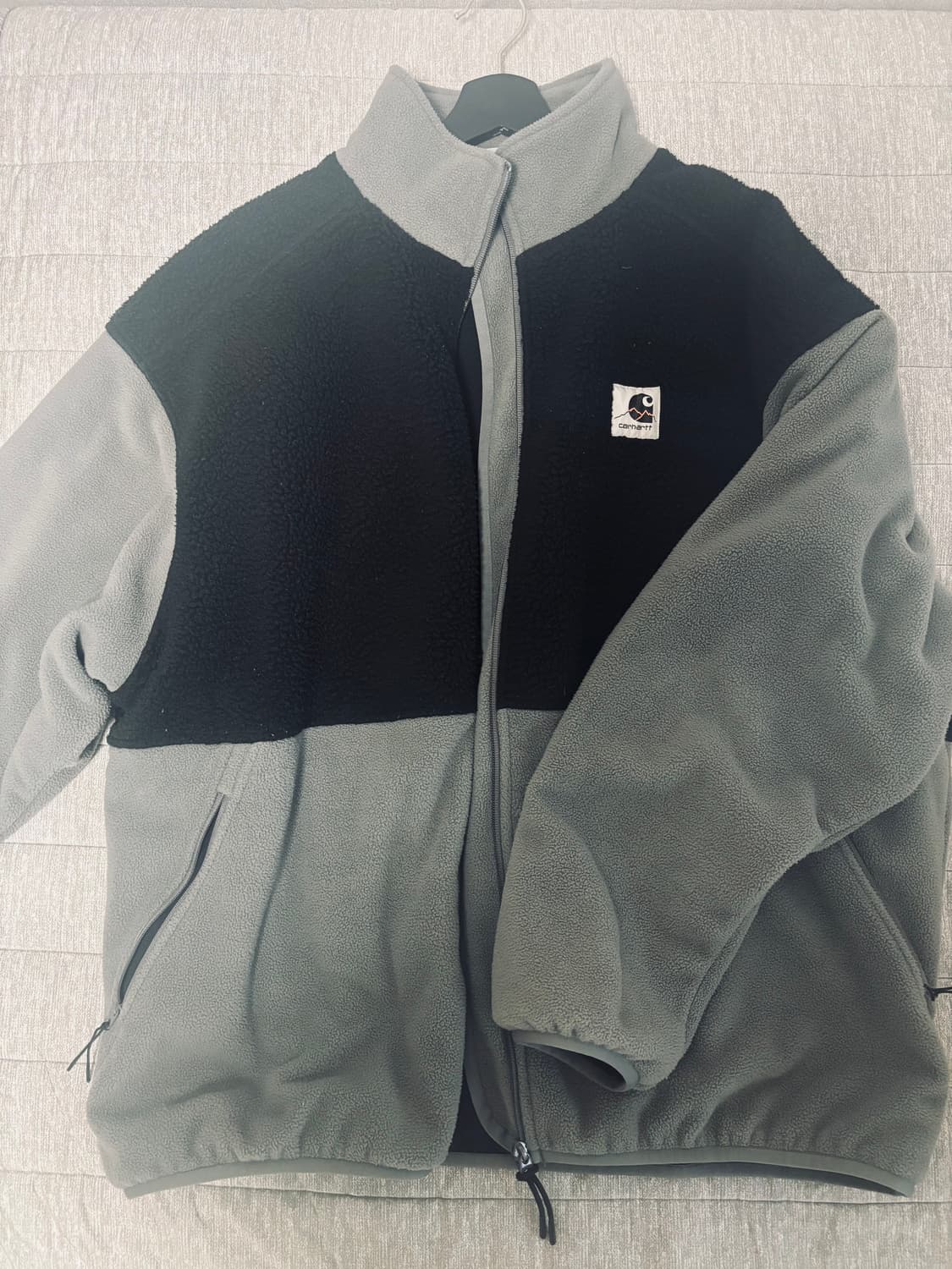 칼하트 블랙/그레이 플리스 자켓 상품이미지1