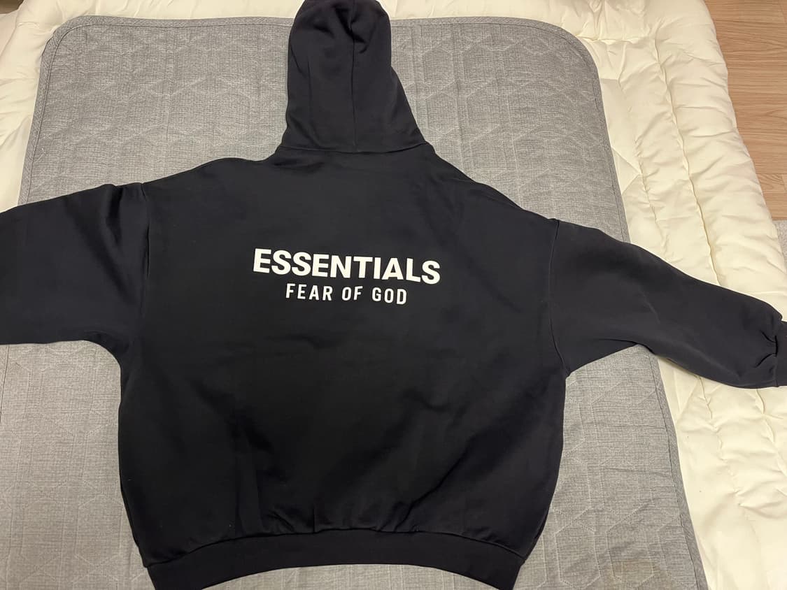 피어오브갓 에센셜 블랙 후드티 L 24FW 상품이미지4