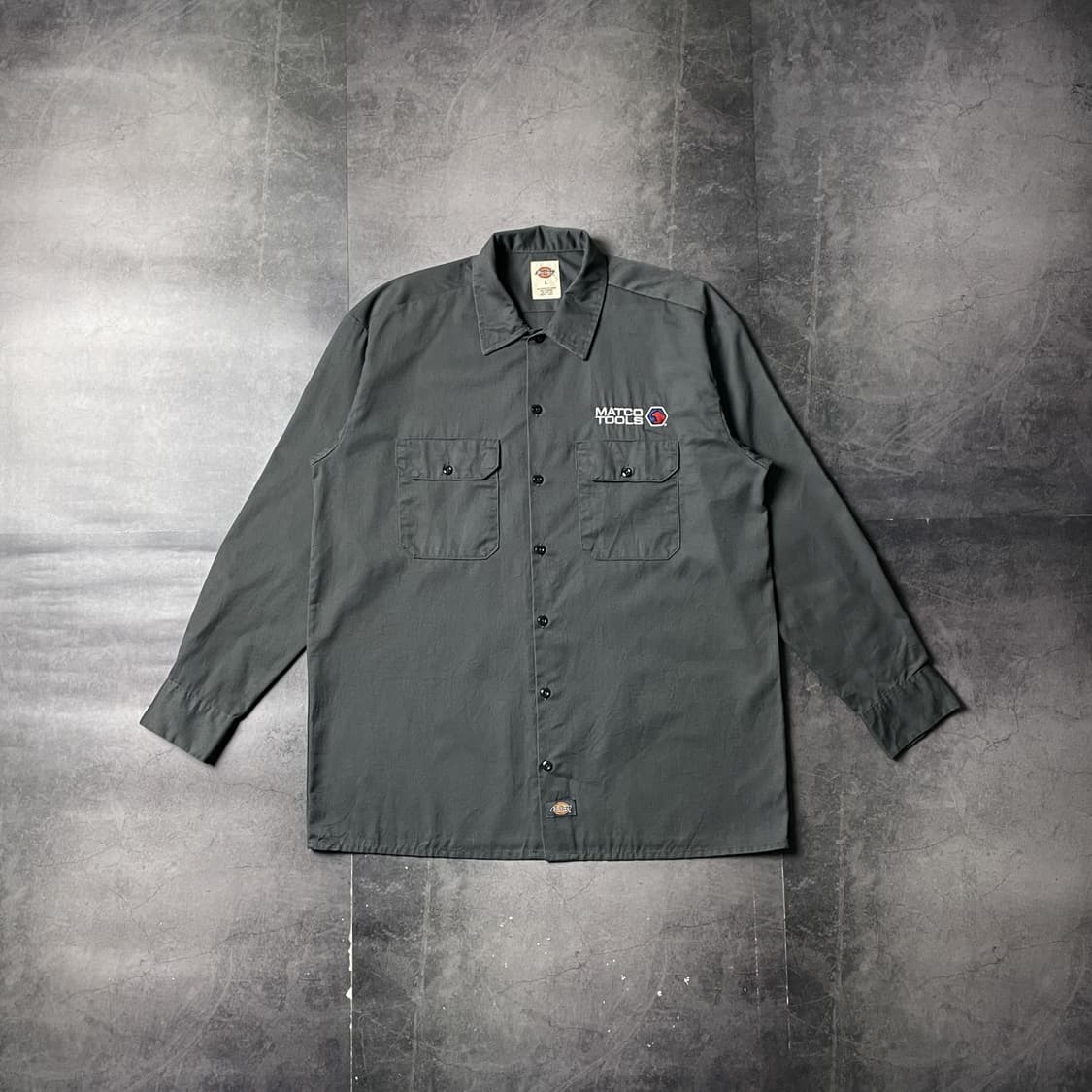 DICKIES 디키즈 빈티지 그레이 플랩포켓 워크 셔츠 A00882 상품이미지1