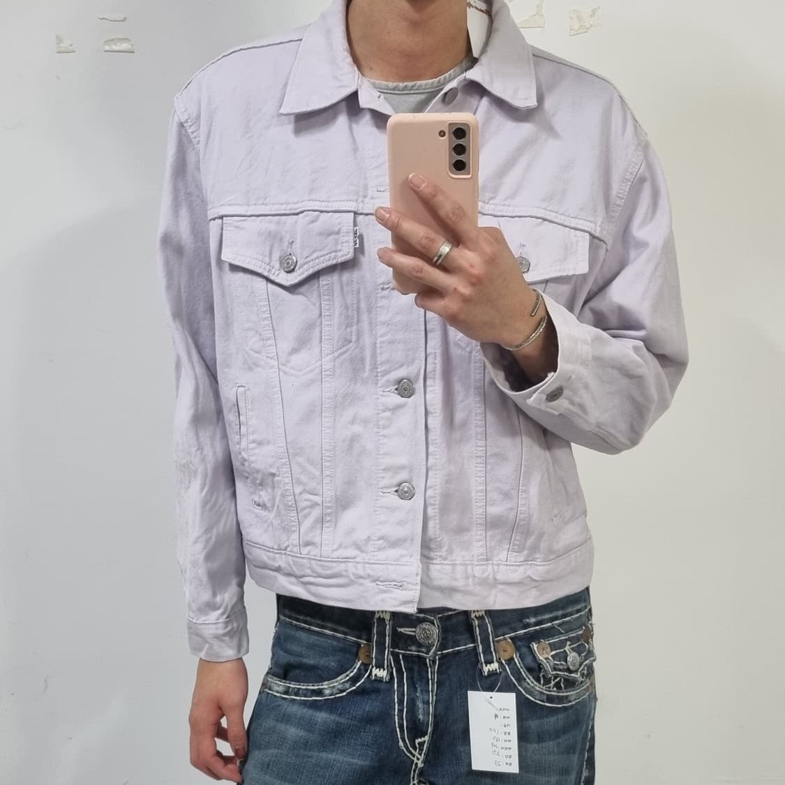 리바이스 연보라 크롭 데님자켓  상품이미지3