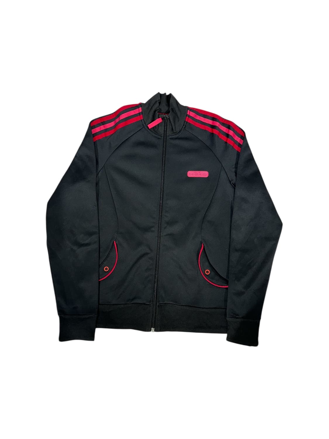 아디다스 블랙 핑크 삼선 스펠아웃 트랙탑 져지 L 상품이미지5