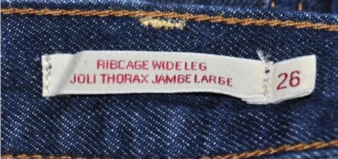 리바이스/여성와이드데님팬츠(허리25) 상품이미지9