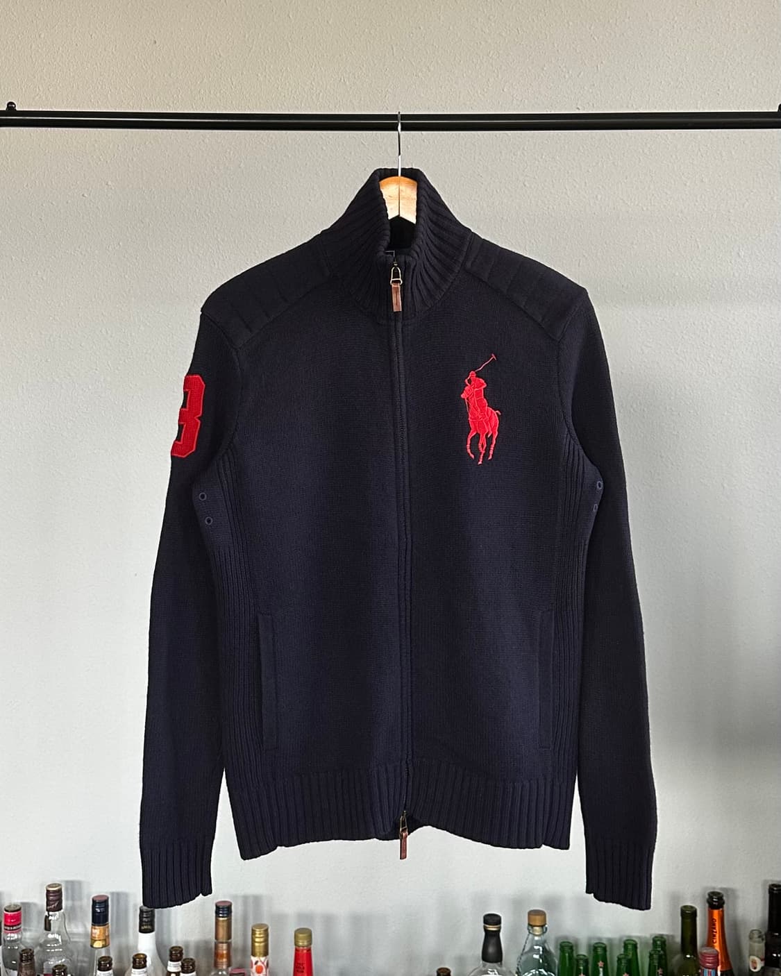 [M]폴로 랄프로렌 빅포니 램스울 니트 집업 상품이미지1