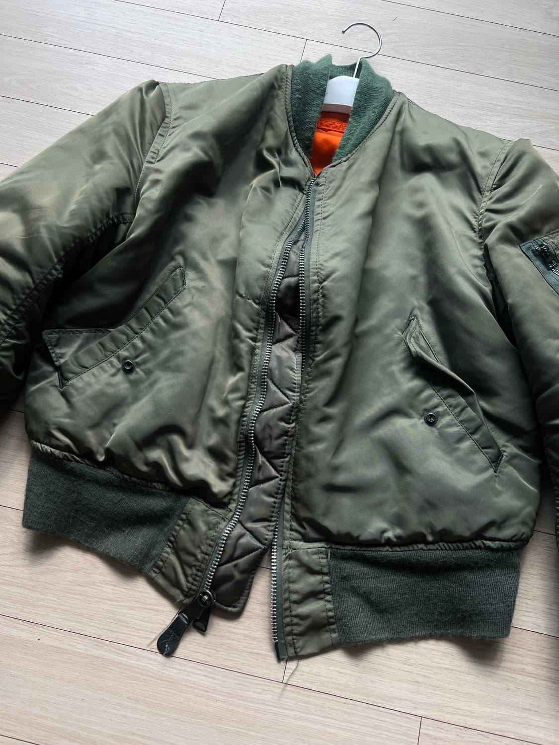 90s 알파인더스트리 ma-1 카키 상품이미지4